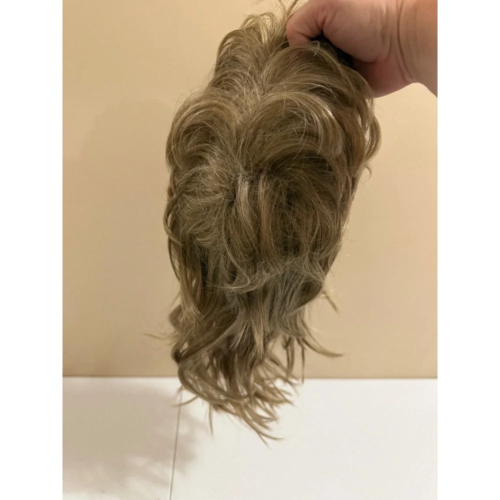 Kaneles Synthetic Wavy Layered Wig Ash Blonde Brown with Weaving Cap